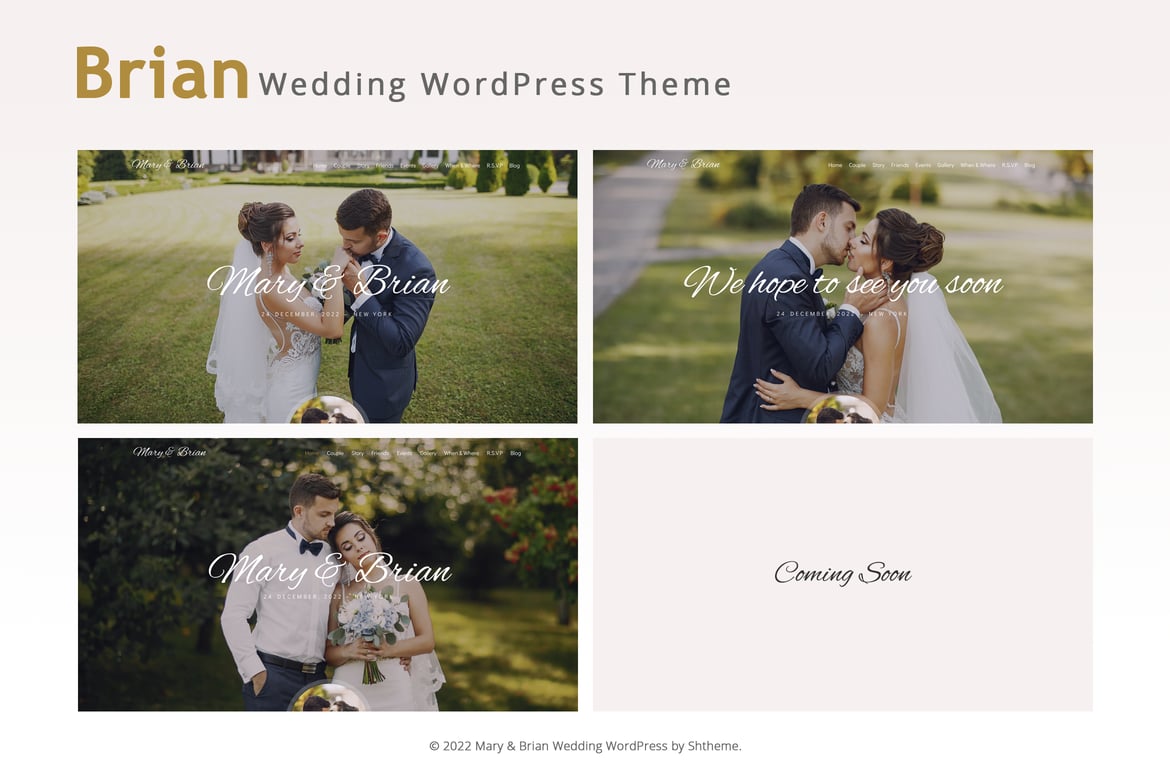Tema WordPress Brian - Solusi Ideal untuk Pernikahan Anda