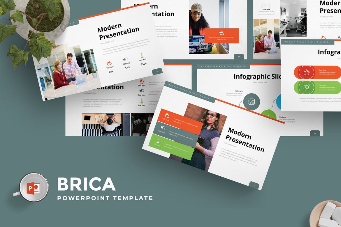 Brica - Template Powerpoint Serbaguna yang Menarik