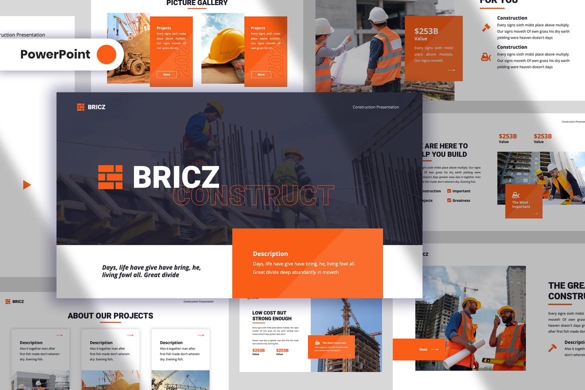 Template PowerPoint Bricz - Solusi Presentasi Kreatif dan Profesional