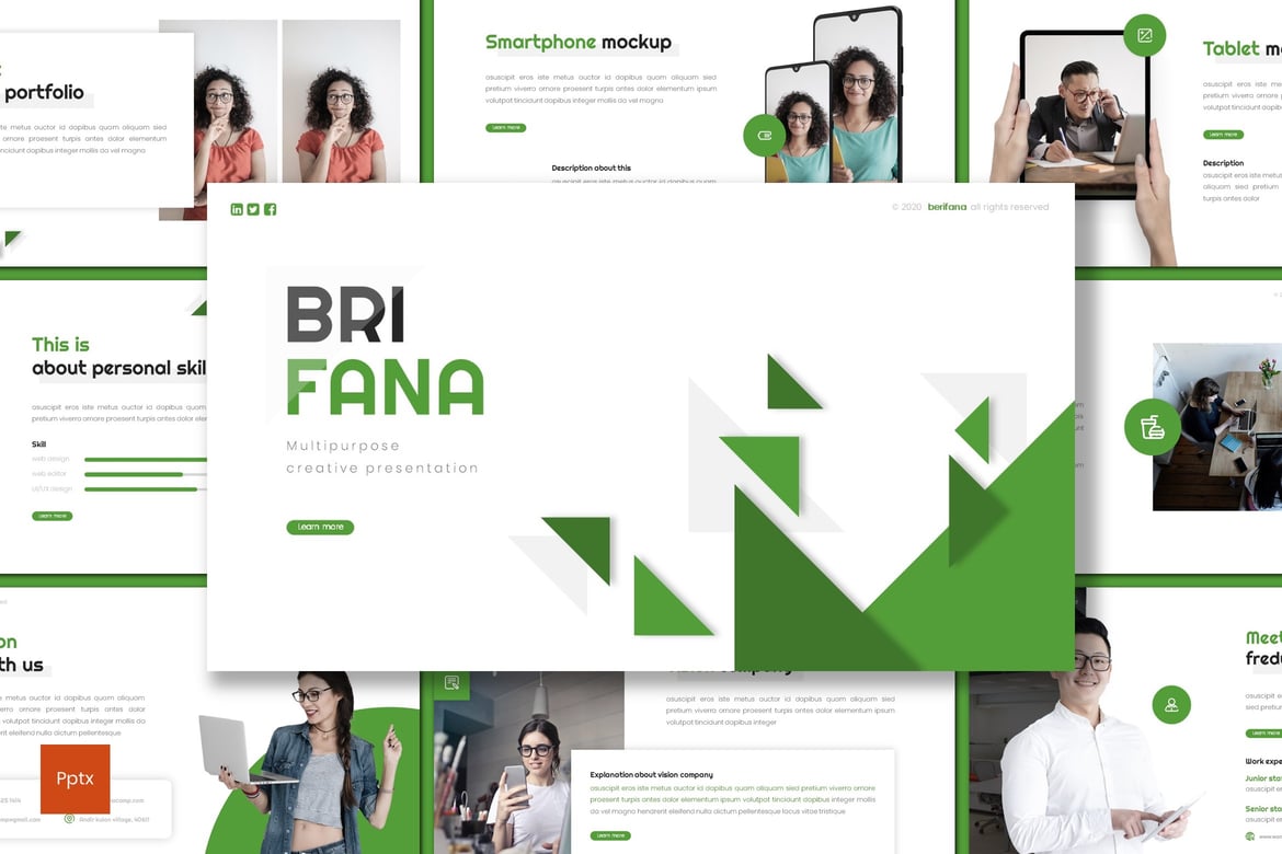 Brifana - Template Presentasi PowerPoint Serbaguna