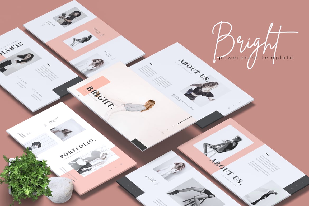 Template Powerpoint BRIGHT - Solusi Presentasi Fashion Anda
