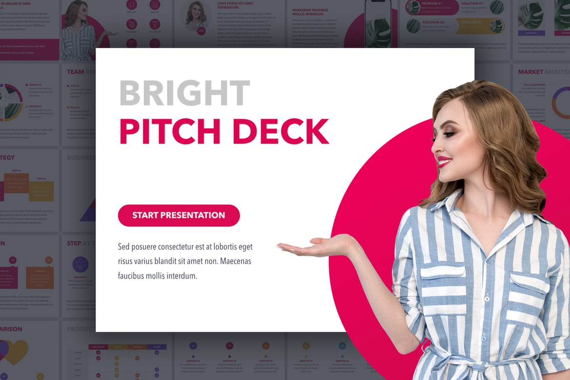 Template Presentasi PowerPoint Cerah dan Profesional