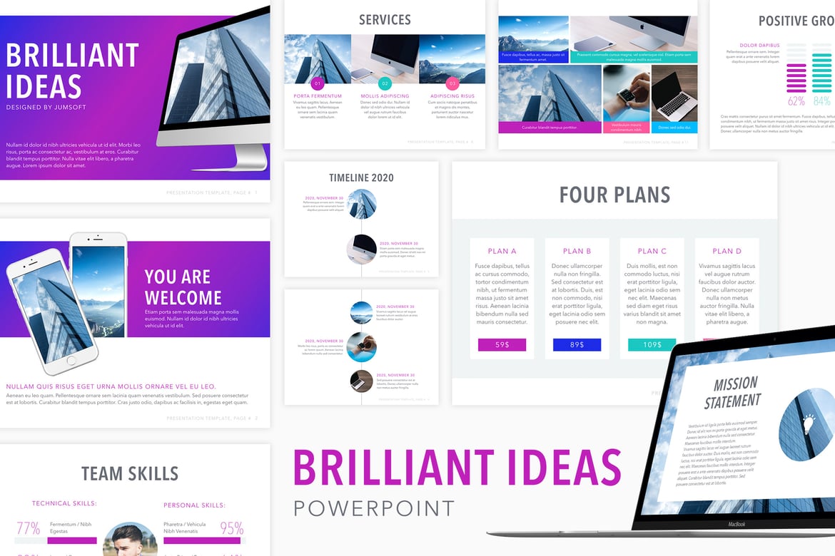 Template PowerPoint Ide Brilian untuk Presentasi Profesional