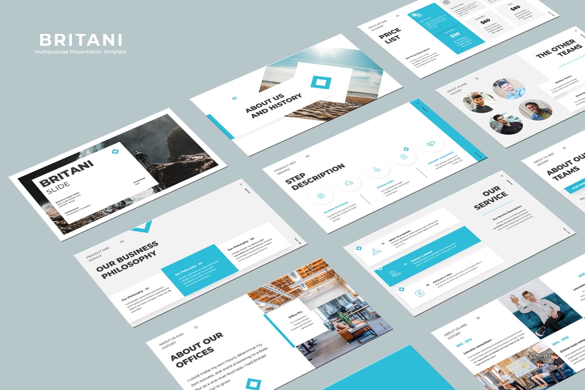 BRITANI - Template PowerPoint Serbaguna untuk Semua Kebutuhan Presentasi