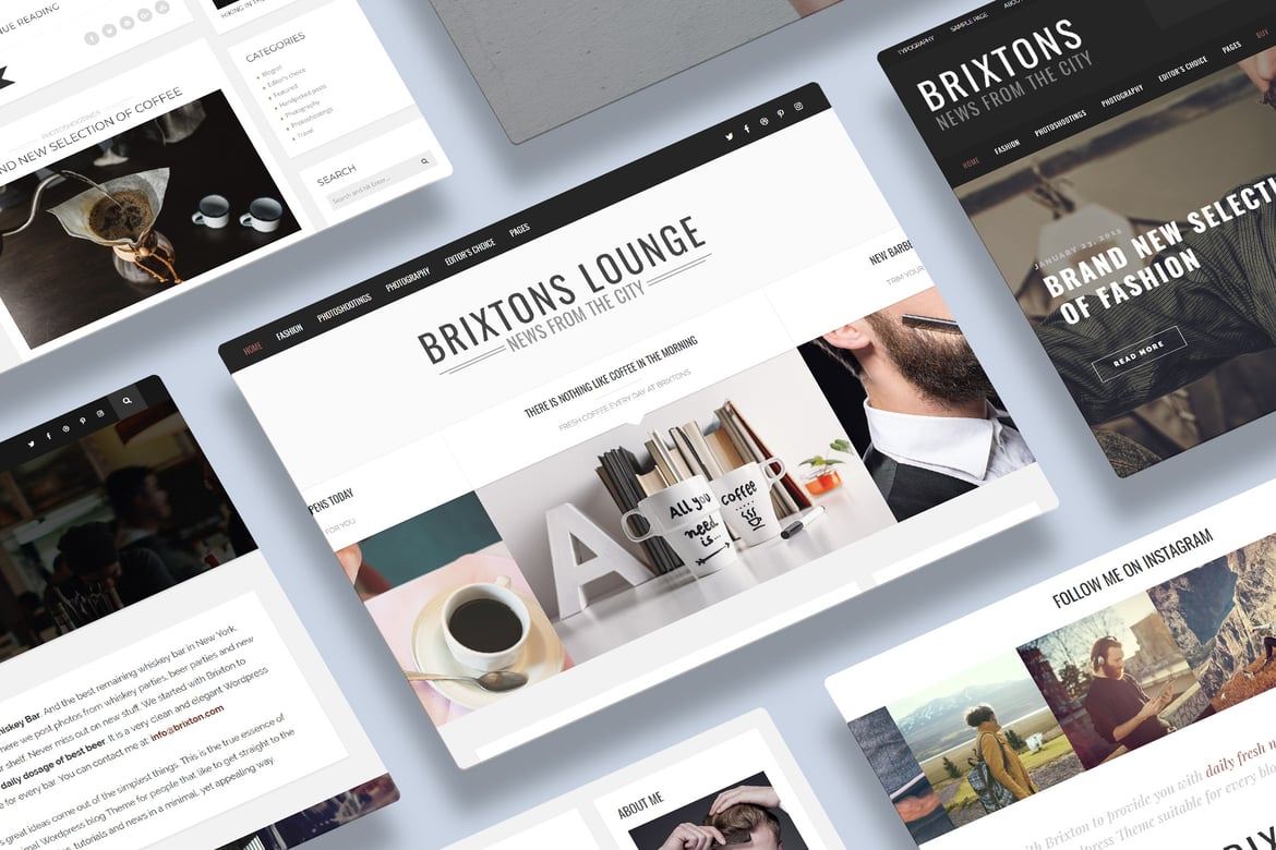 Brixton - Tema WordPress Blog Responsif Terbaik