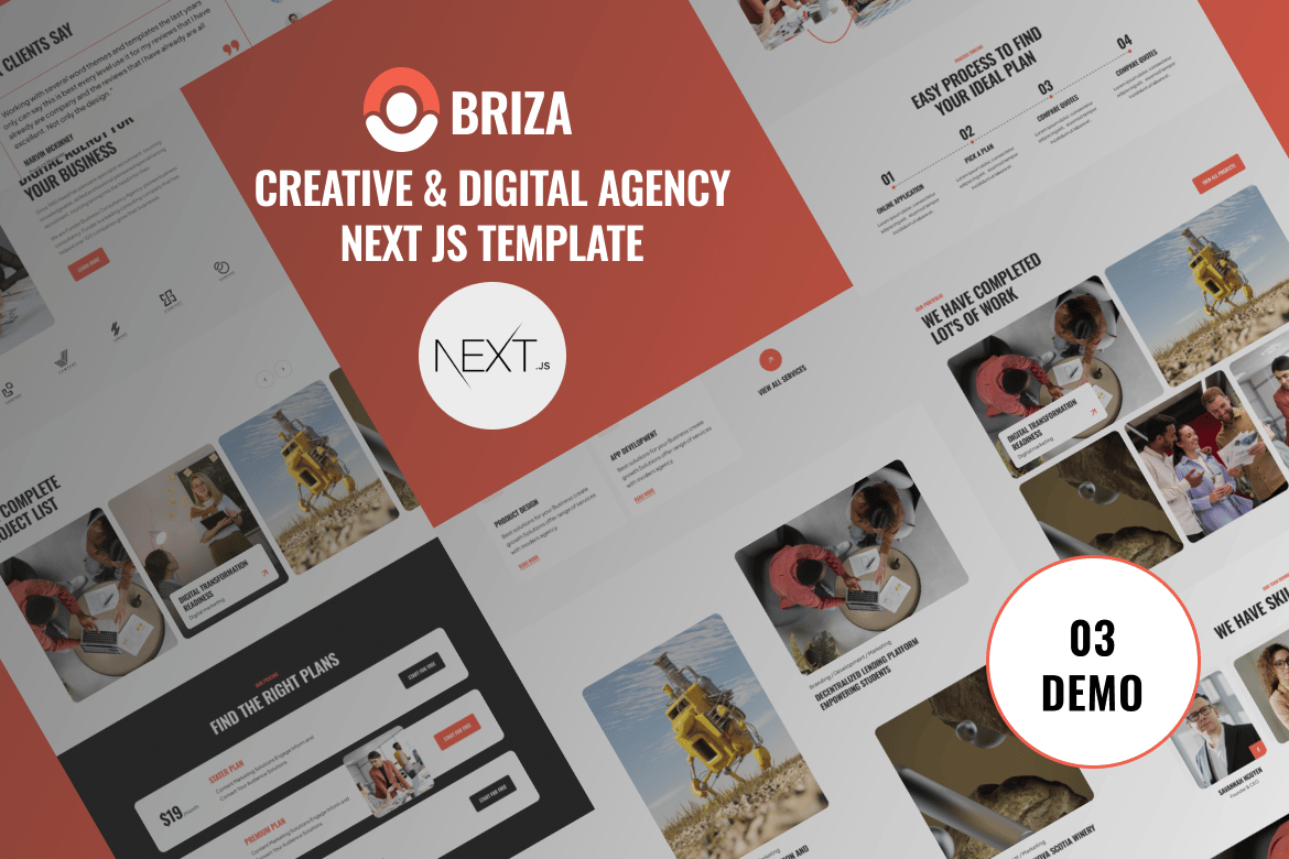 Briza – Template Website Kreatif dan Digital untuk Agency Modern