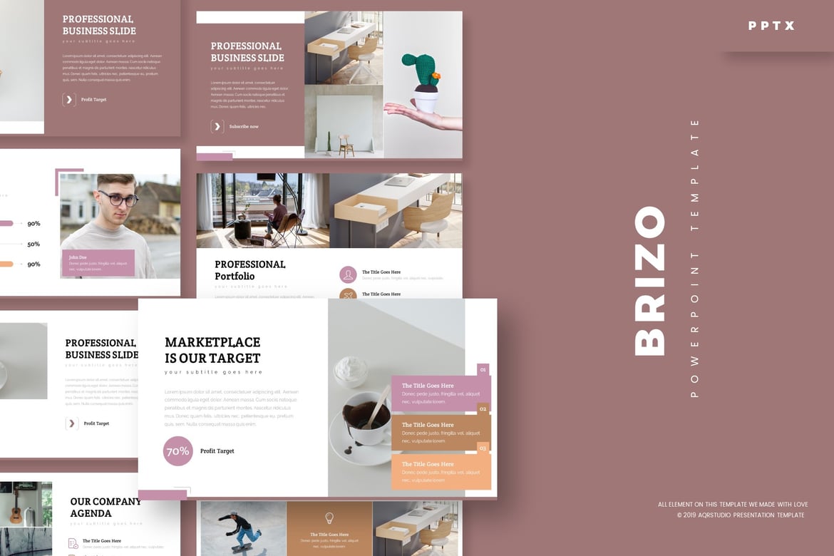 Brizo - Template PowerPoint Serbaguna yang Menarik