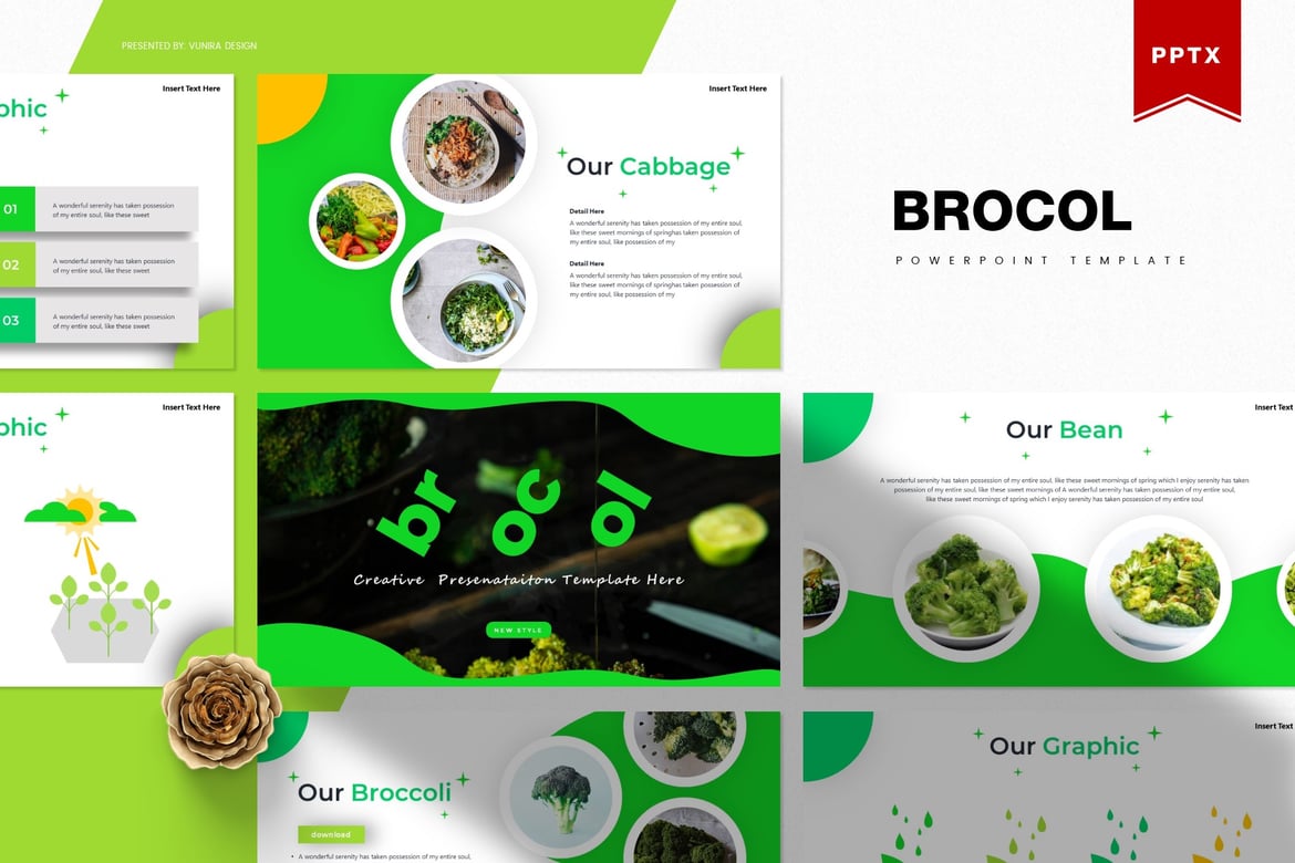 Template PowerPoint Brocol | Solusi Presentasi Profesional