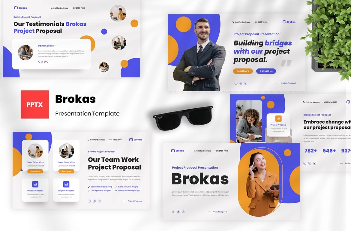 Template Presentasi Proyek Brokas - Powerpoint yang Modern dan Profesional