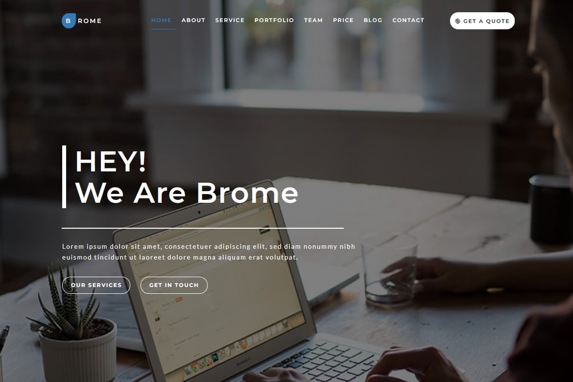 Brome - Template Website Digital Agency Responsif dan Modern
