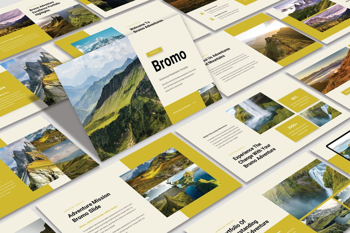 Template PowerPoint Bromo yang Menarik dan Kreatif