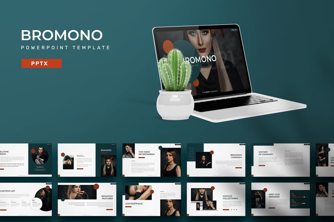 Bromono - Template Powerpoint yang Memukau untuk Presentasi Anda