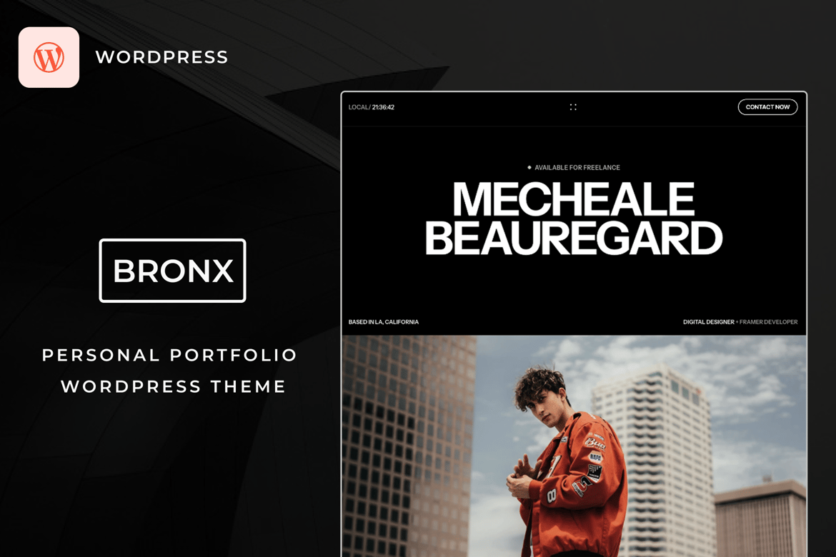 Bronx | Tema WordPress Portofolio Modern dan Stylish