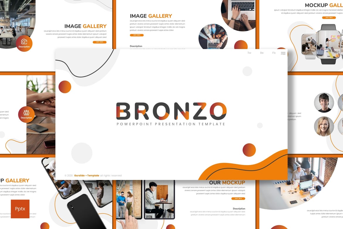 Template PowerPoint Bronzo - Solusi Presentasi Kreatif dan Profesional