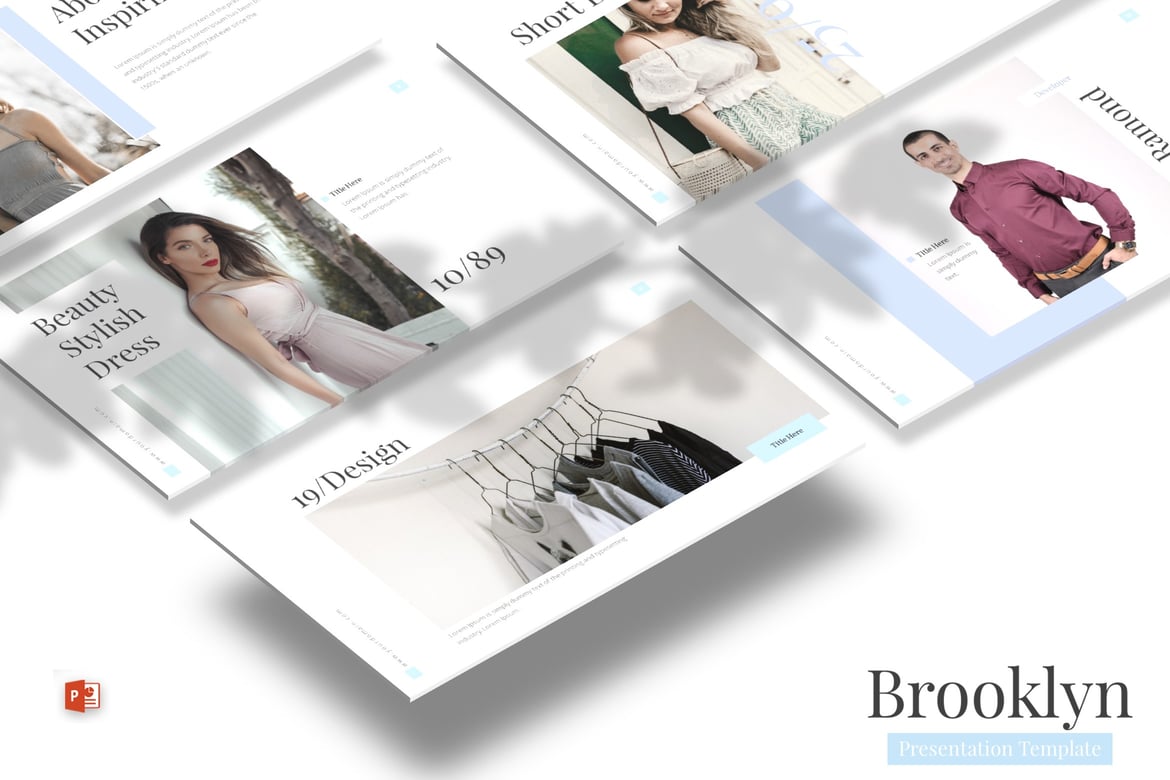 Template Presentasi PowerPoint Brooklyn yang Modern dan Menarik
