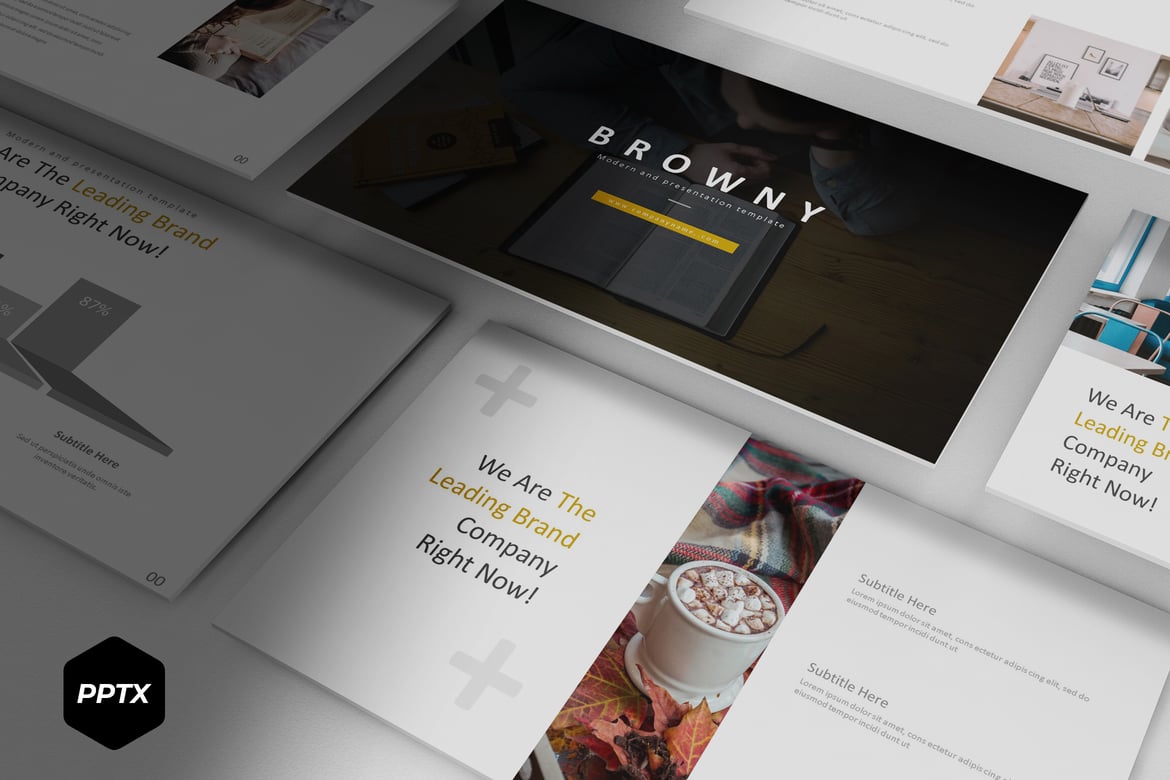 Template Powerpoint Browny - Solusi Presentasi yang Menarik