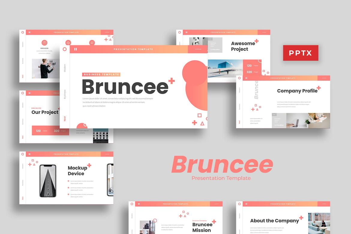 Bruncee - Template Presentasi PowerPoint yang Elegan dan Modern