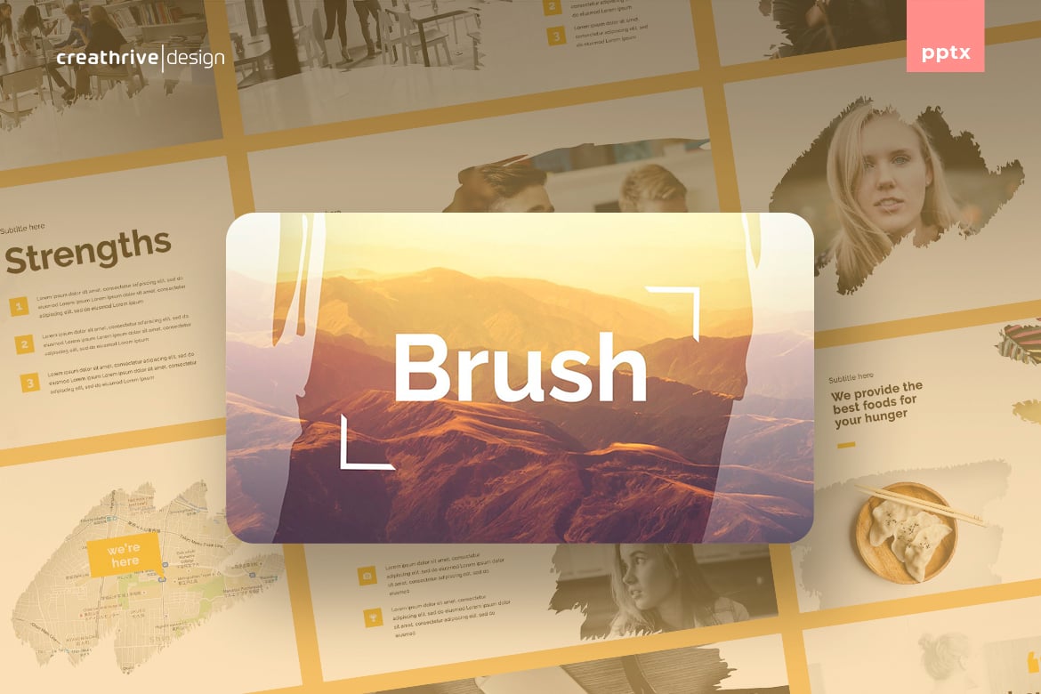 Template PowerPoint Brush: Presentasi Profesional yang Menarik