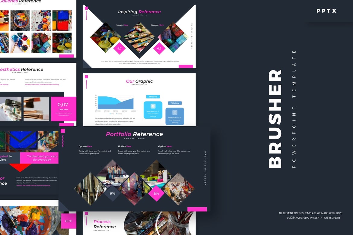 Brusher - Template PowerPoint Serbaguna