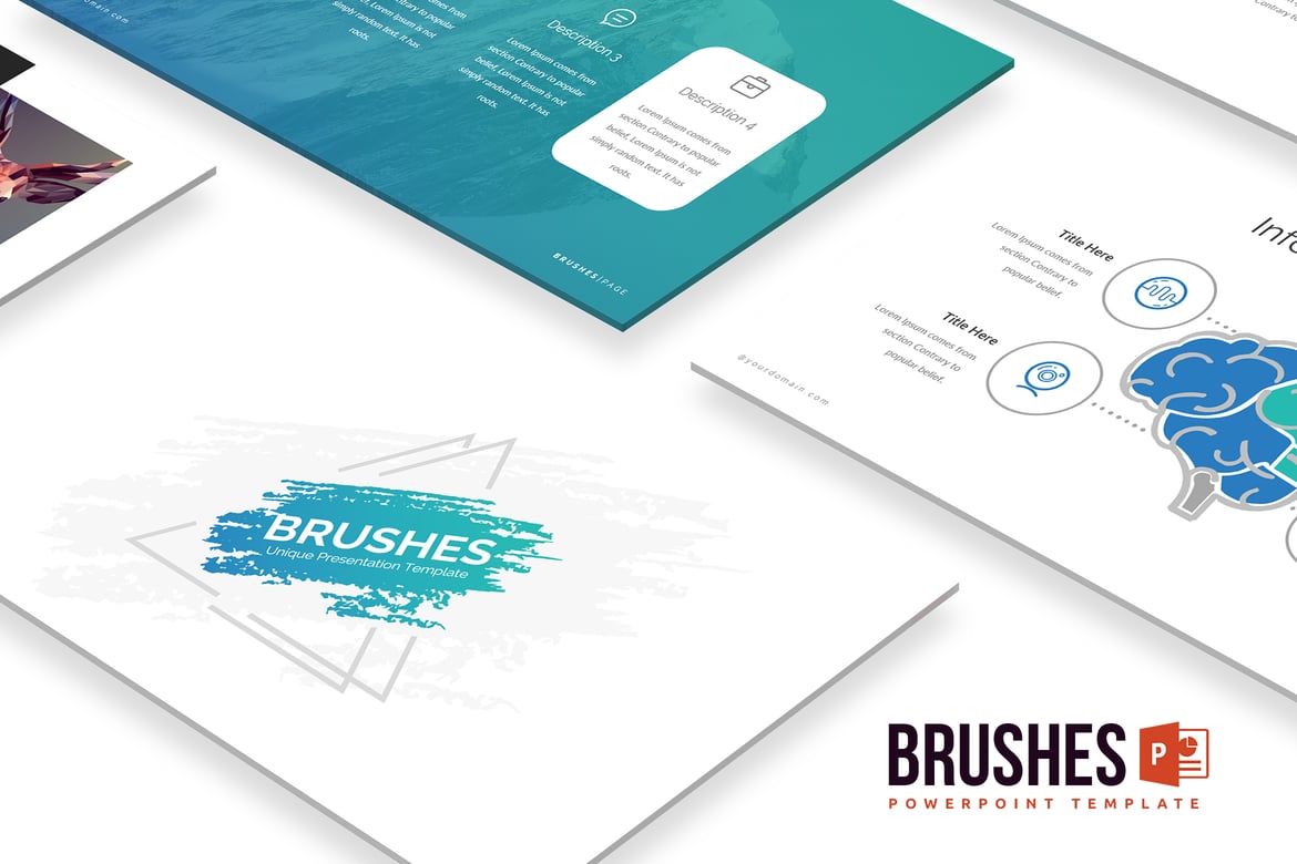 Template Powerpoint Brushes: Kreatif dan Profesional untuk Setiap Presentasi