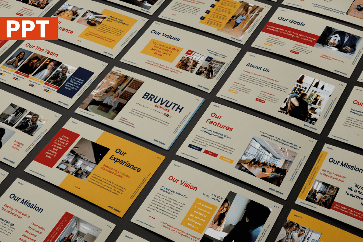 Template Powerpoint Bruvuth: Presentasi Modern dan Efektif