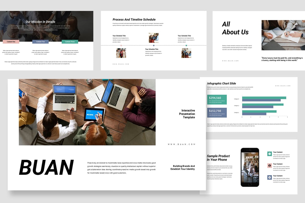 Buan: Template Powerpoint Interaktif untuk Agensi