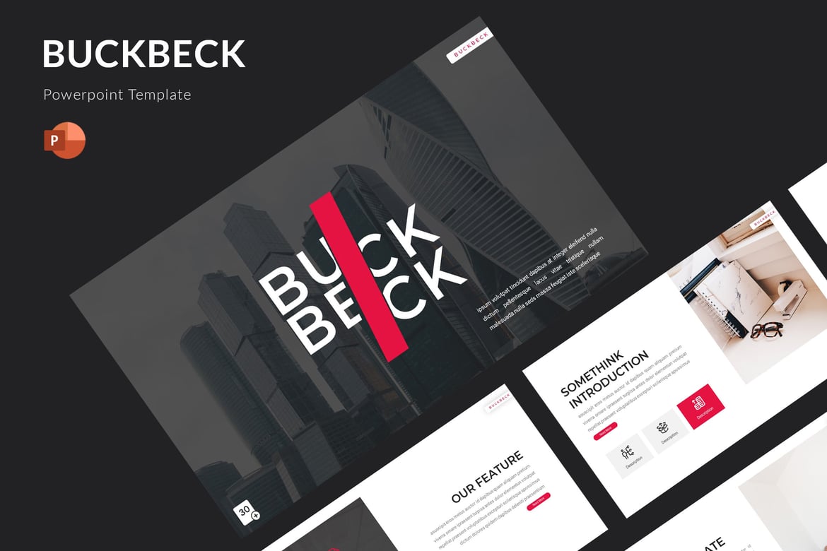 Template Presentasi PowerPoint Buckbeck yang Menawan