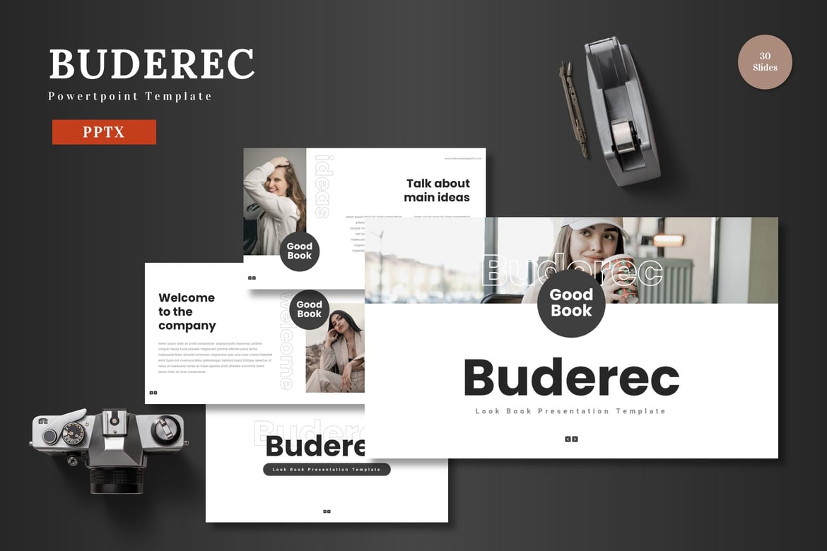 Buderec - Template Presentasi PowerPoint yang Menarik