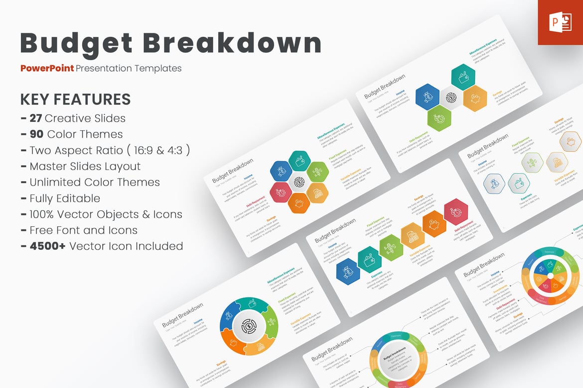 Template PowerPoint Rincian Anggaran yang Efektif dan Menarik