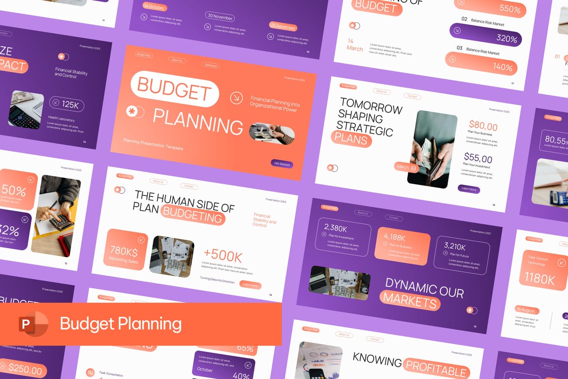Template PowerPoint Perencanaan Anggaran yang Efektif