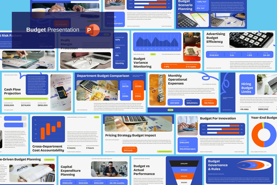 Template Presentasi Anggaran Profesional - PowerPoint