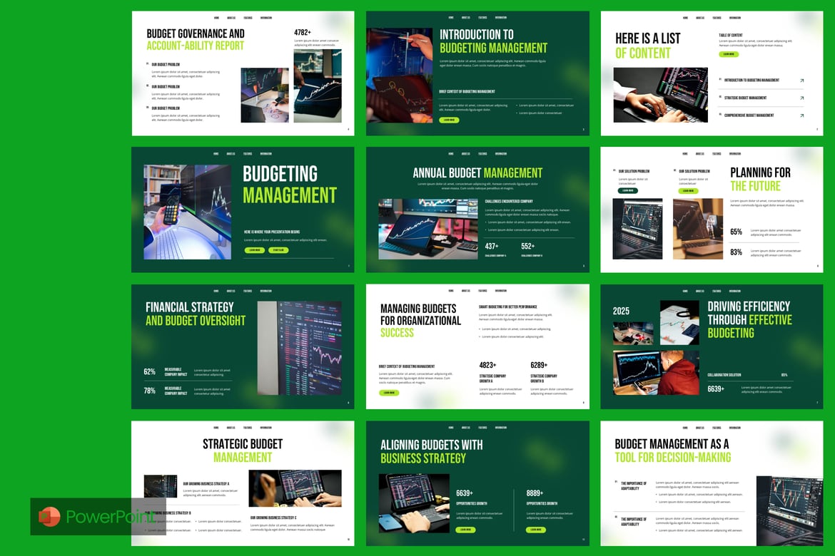 Template PowerPoint Manajemen Anggaran yang Efektif