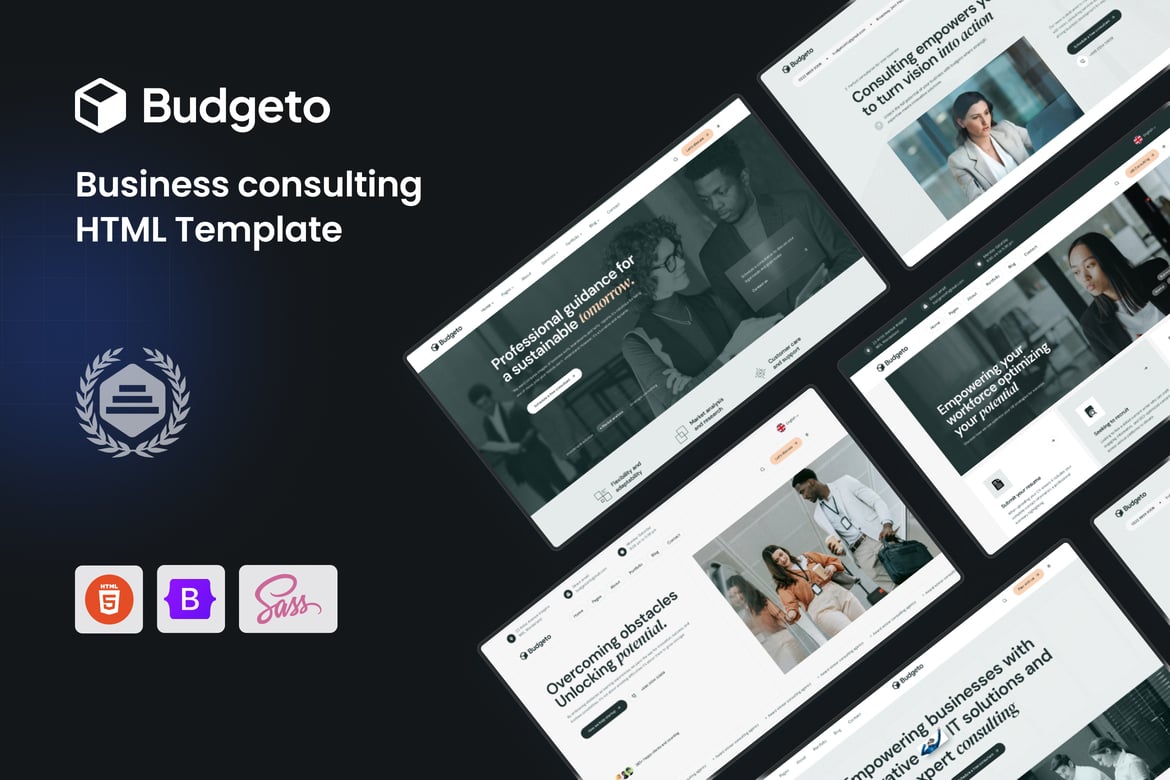 Budgeto - Template Website Konsultasi Bisnis Modern