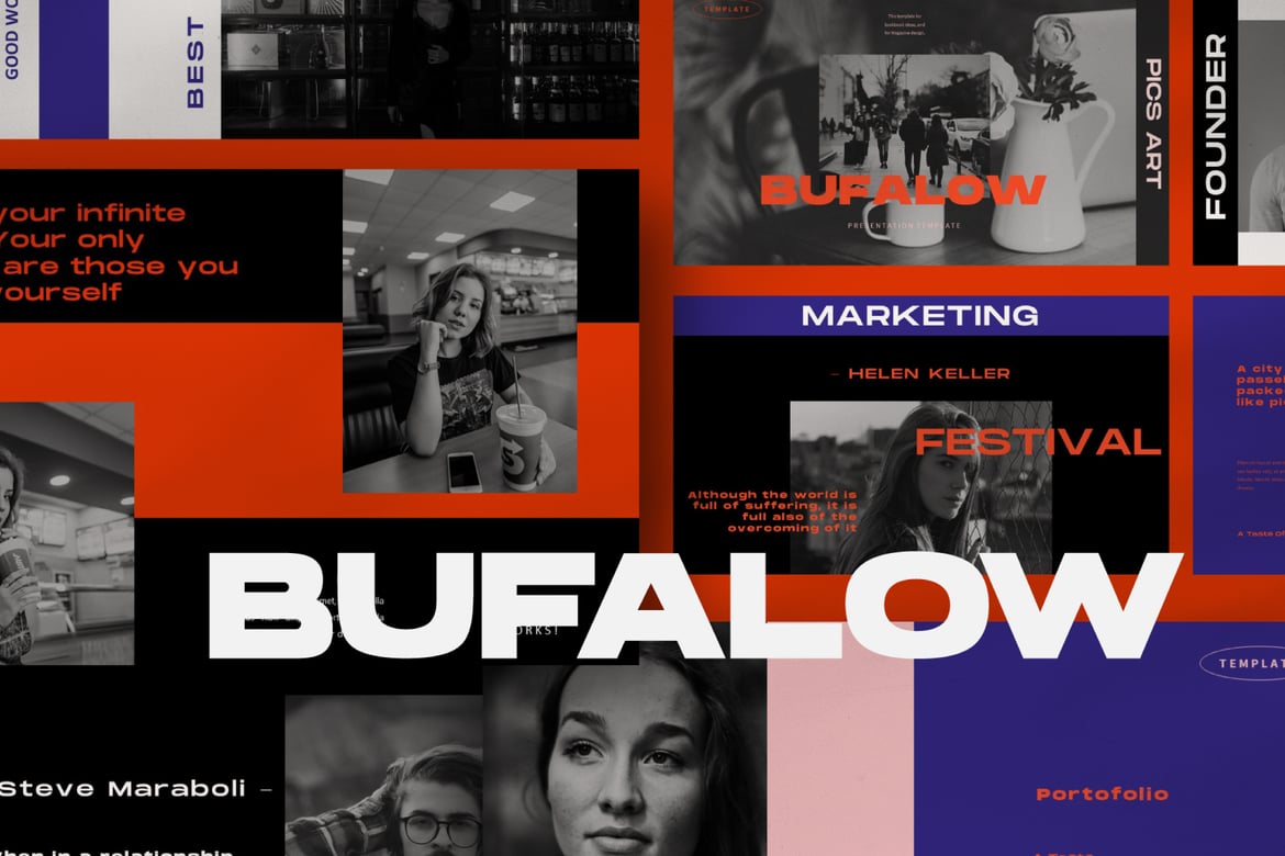 Template Powerpoint Bufalow yang Menarik dan Profesional