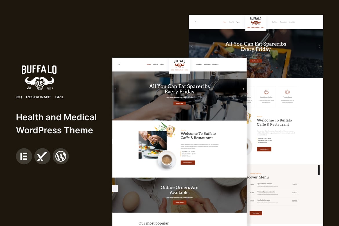 Tema WordPress Buffalo - Solusi Ideal untuk Restoran dan Kafe Anda