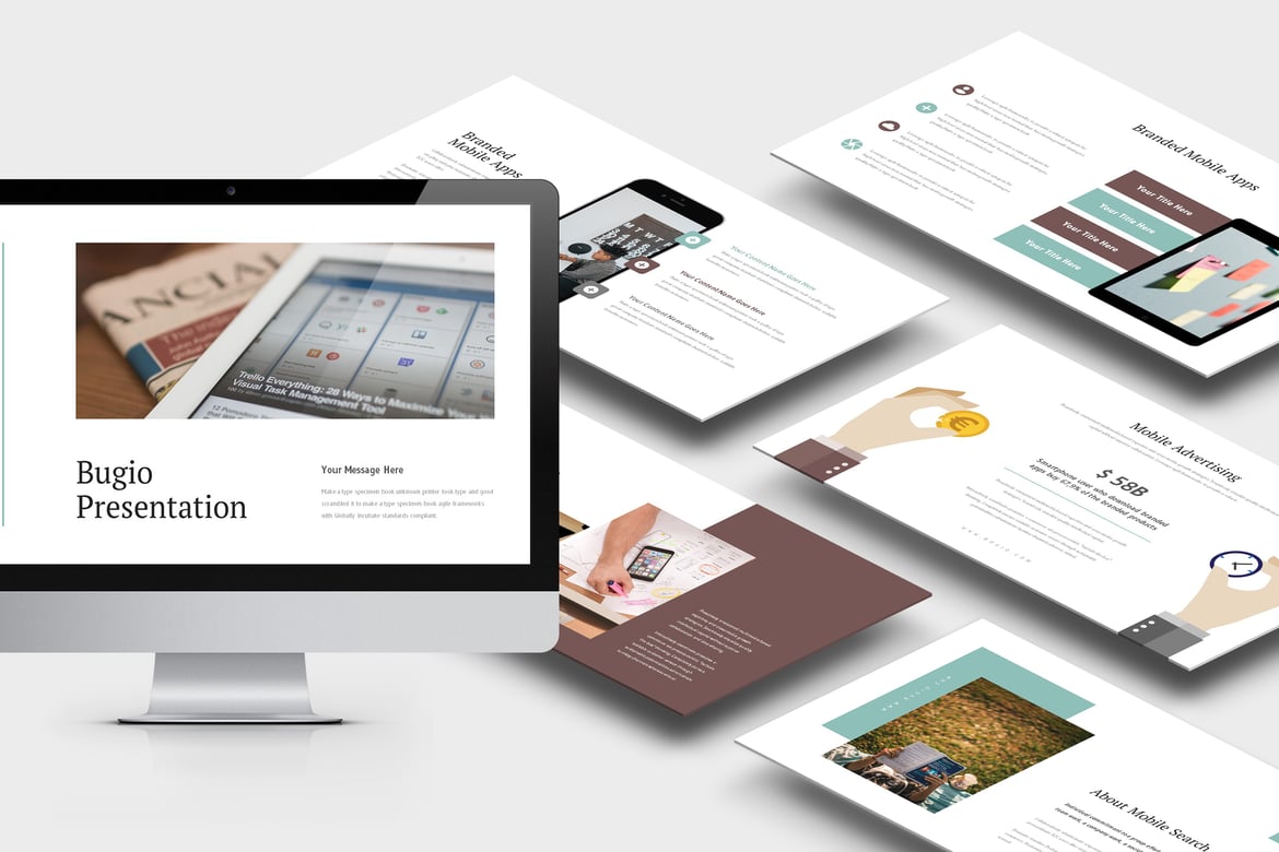 Template PowerPoint Digital Marketing yang Profesional dan Menarik