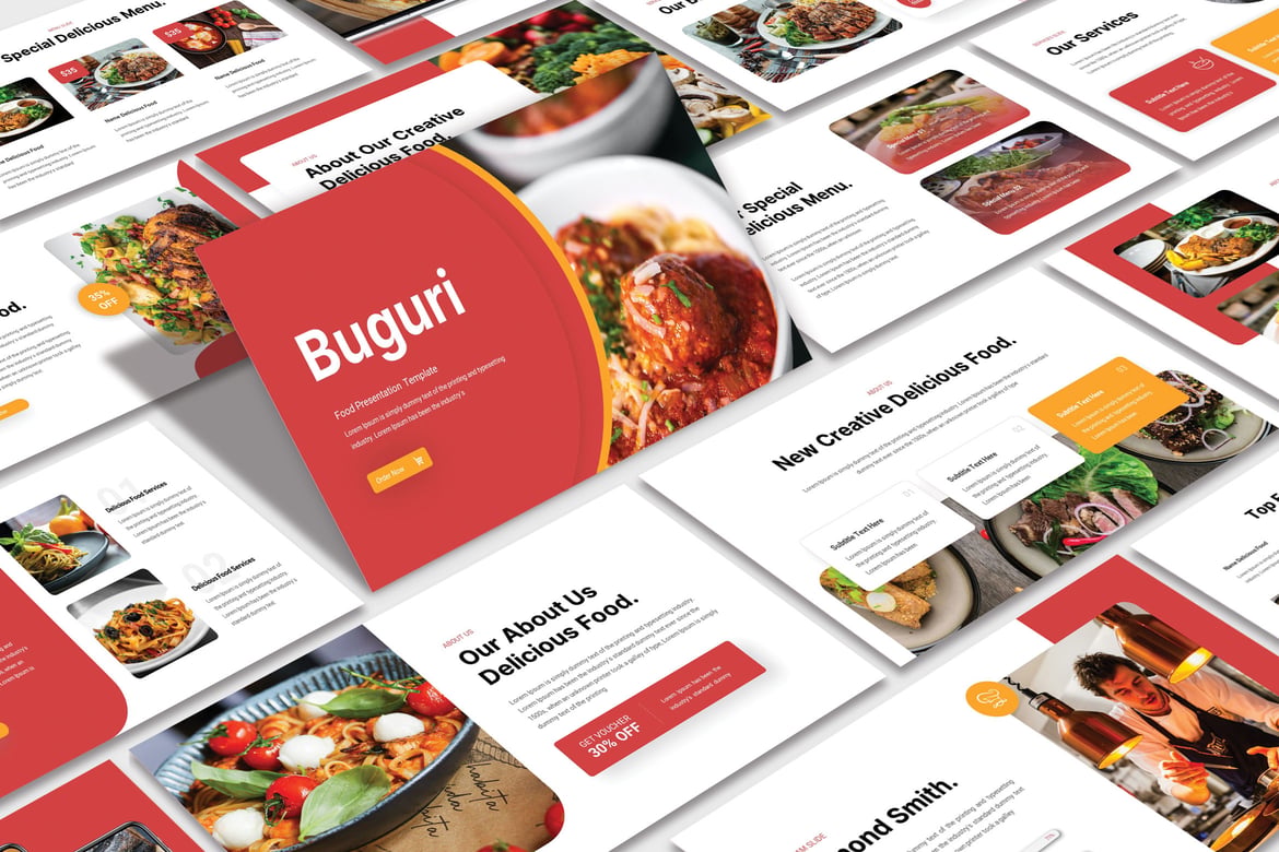 Template Powerpoint Buguri yang Modern dan Kreatif