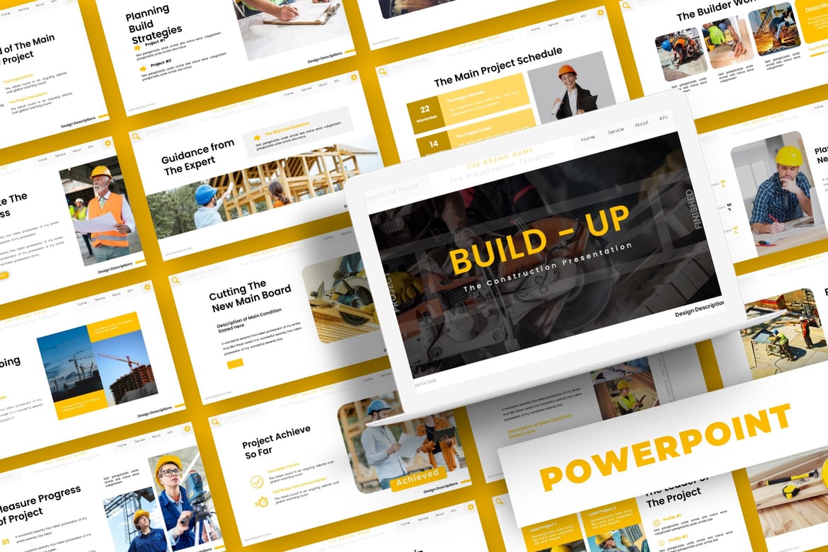 Template Powerpoint Build-Up - Solusi Presentasi Kreatif Anda