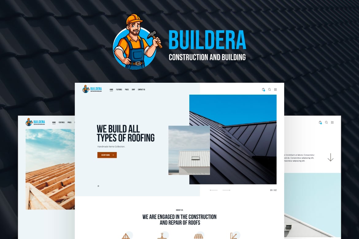 Tema WordPress Buildera: Solusi Ideal untuk Layanan Atap Industri