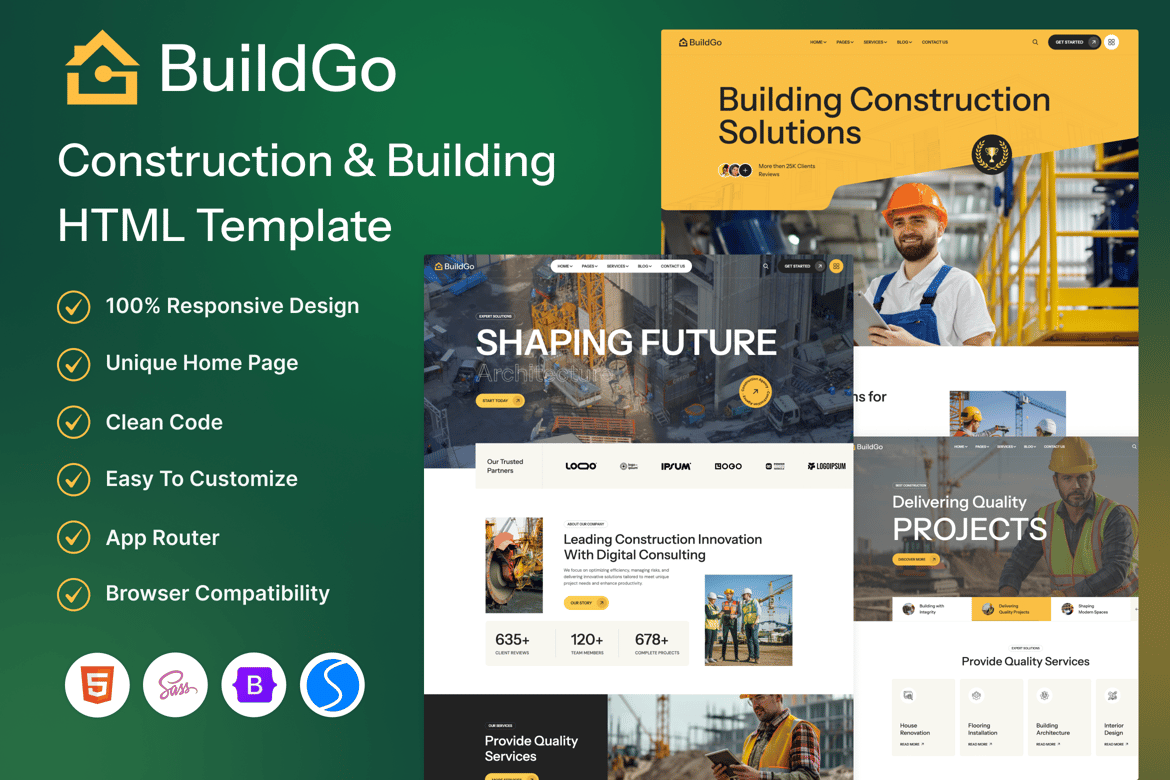 BuildGo - Template Website HTML untuk Konstruksi dan Bangunan yang Modern