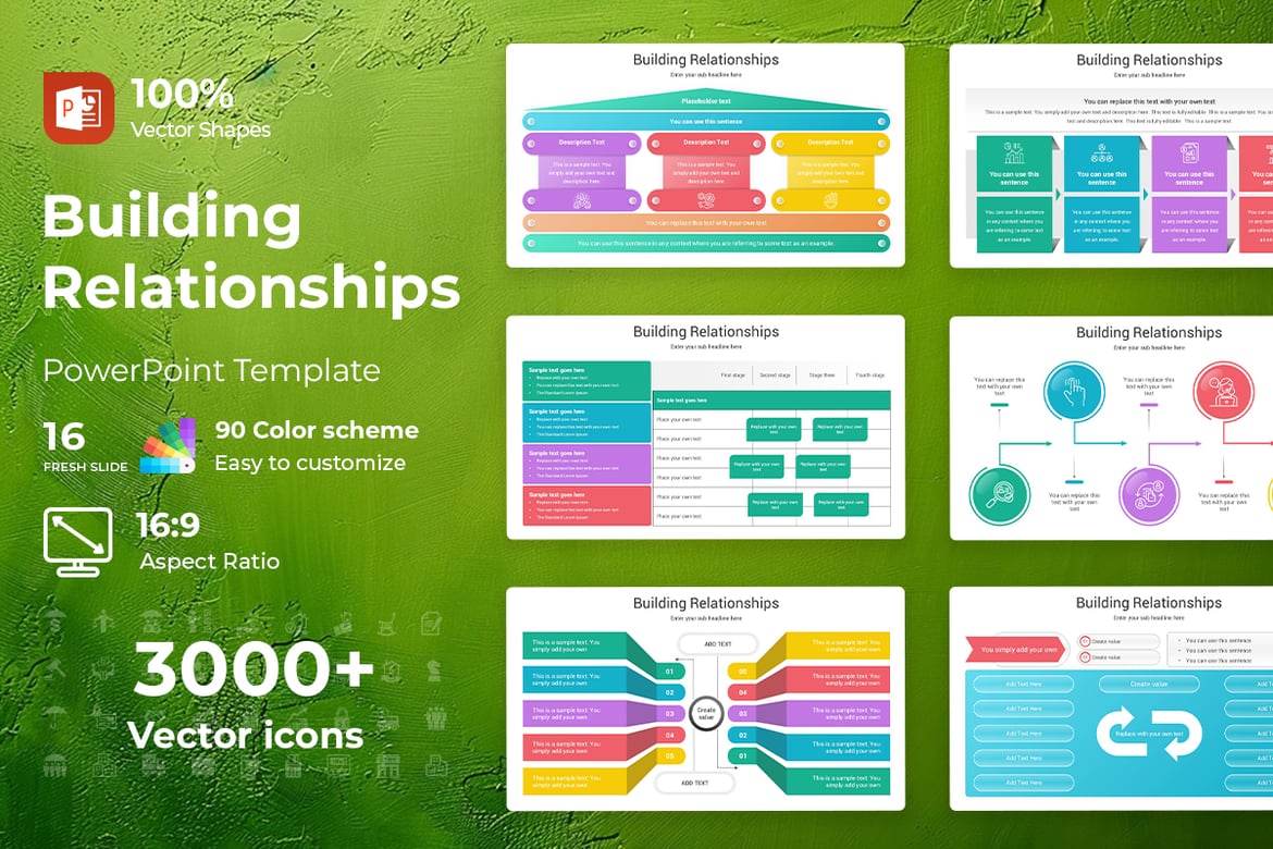 Template PowerPoint untuk Membangun Hubungan yang Kuat