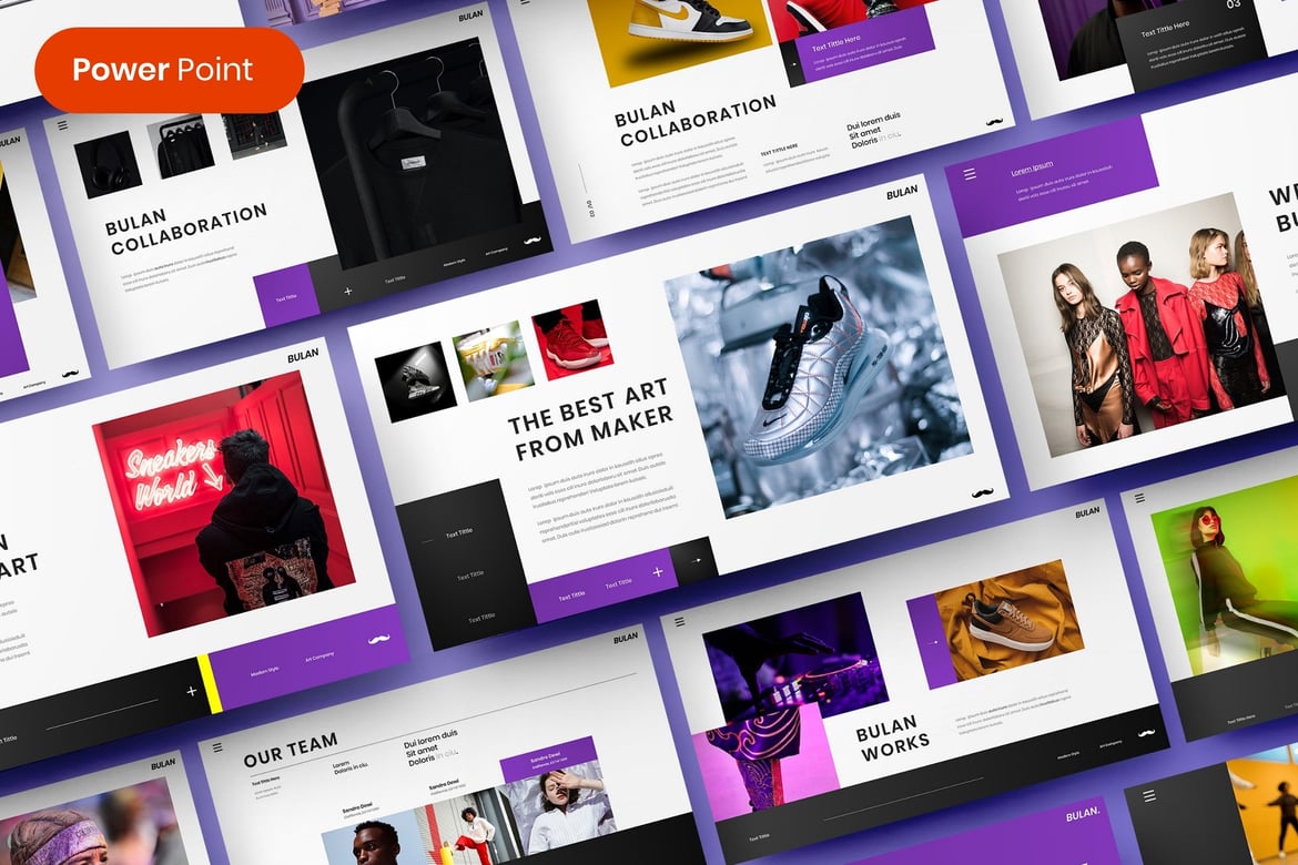 Template Presentasi Bulan – PowerPoint untuk Bisnis yang Menarik