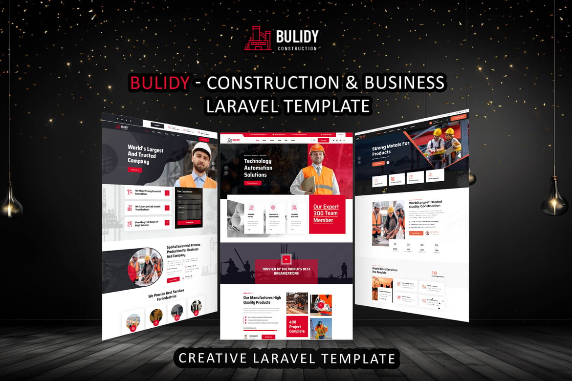 Bulidy - Template Website Laravel untuk Konstruksi & Bisnis