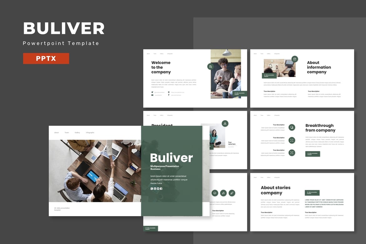 Buliver - Template PowerPoint Serbaguna untuk Presentasi Menarik