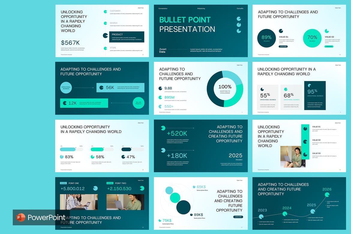 Template PowerPoint Bullet Point yang Menarik dan Efektif