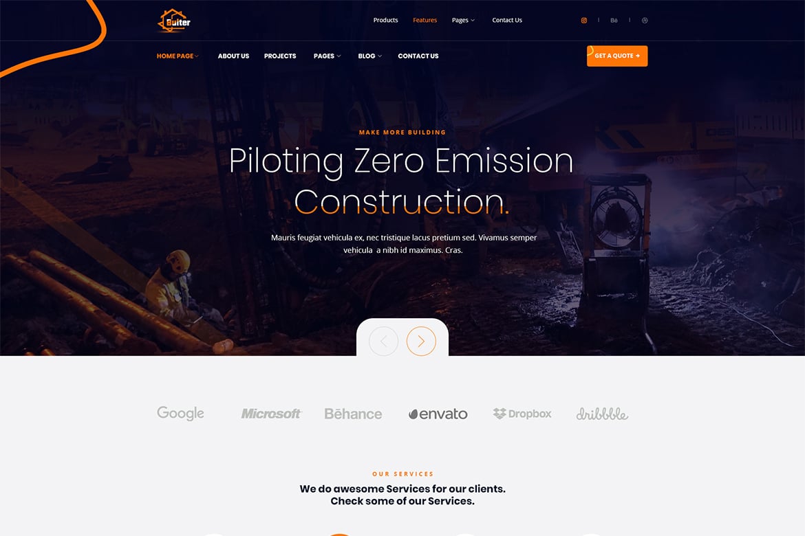 Bulter - Tema WordPress Konstruksi Bersih dan Responsif