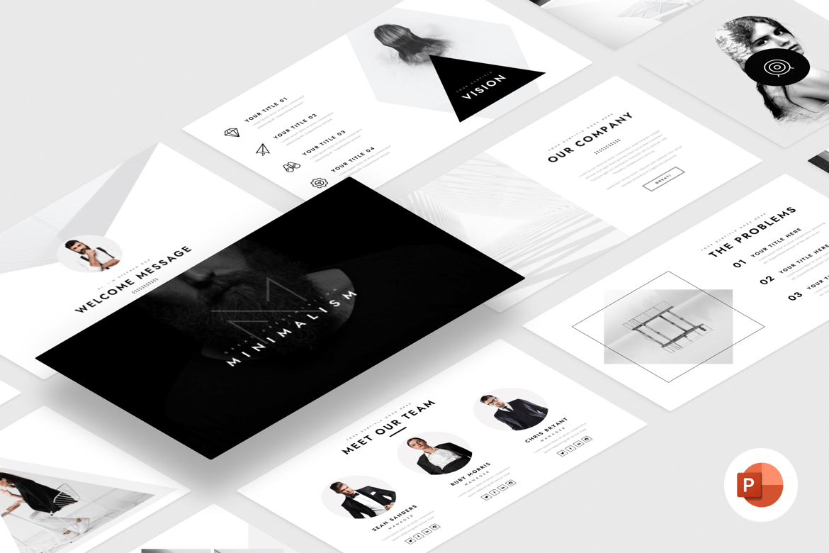 Buncha - Template PowerPoint Minimalis yang Memukau