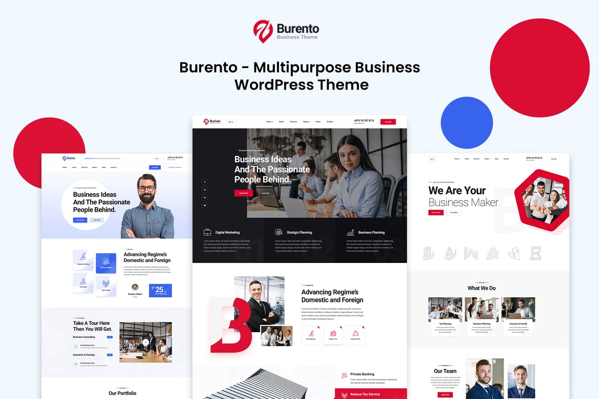 Burento - Tema WordPress Serbaguna untuk Bisnis Anda