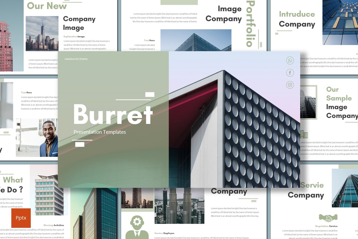 Template Presentasi Burret - Solusi Powerpoint untuk Bisnis Anda