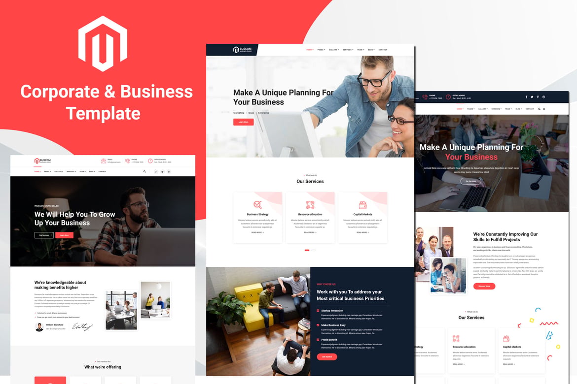 Buscom - Template Website Konsultasi Bisnis yang Modern dan Responsif
